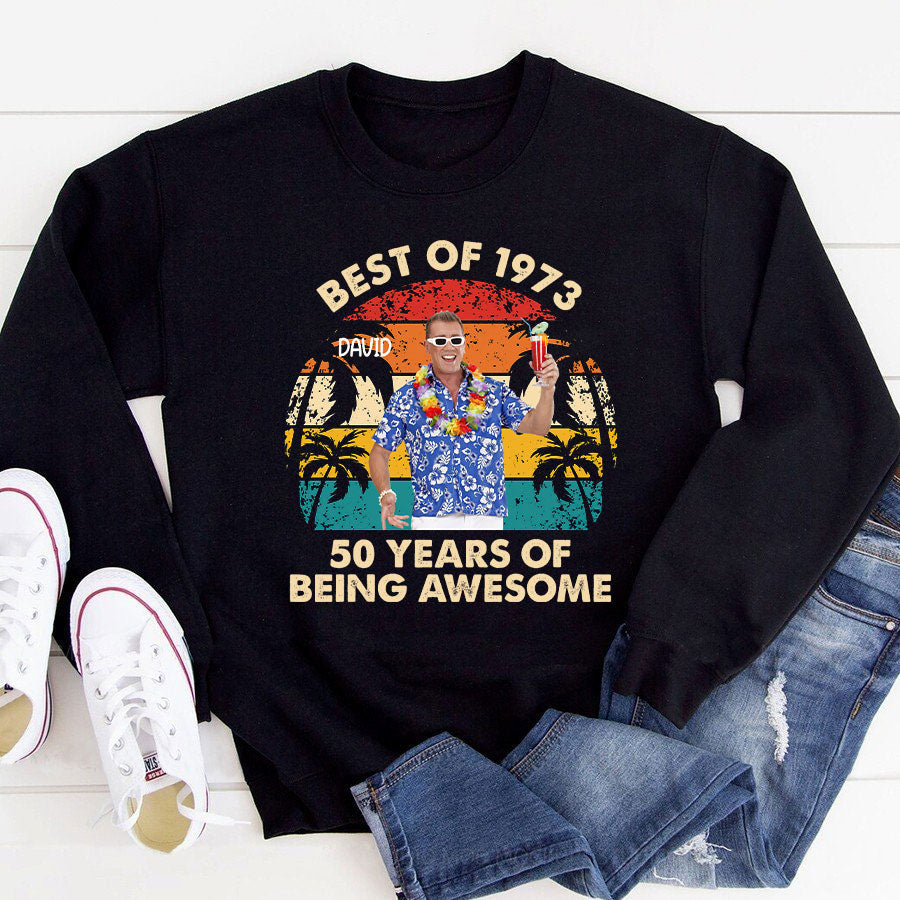 50th Birthday Shirts, Custom Birthday Shirts, Turning 50 Shirt, Gifts For Men Turning 50, 50 And Fabulous Shirt, 1973 Shirt, 50th Birthday Shirts For Him