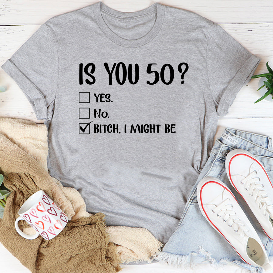 Is You 50 Shirt , Since 1972 50th Birthday Unique T Shirt For Woman,  Her Gifts For 50 Years Old , Turning 50 Birthday Cotton Shirt