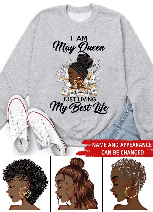 May Birthday Shirt, Custom Birthday Shirt, Queens Born In May, May Birthday Gifts, May Shirts For Woman