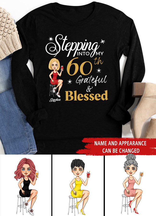 Stepping Into My 60th Birthday, Vintage 1962 Shirt, 60th Birthday Unique Gifts For Woman, 60th Birthday Ideas, Turning 60 Years Old Cotton Shirt
