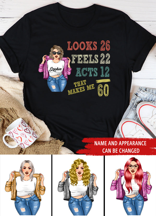 60th Birthday Shirts, Custom Birthday Shirts, Turning 60 Shirt, Gifts For Women Turning 60, 60 And Fabulous Shirt, 1963 Shirt