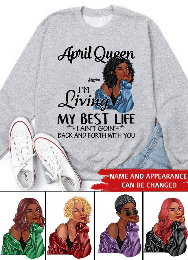 April Birthday Shirt, Custom Birthday Shirt, Queens Born In April, April Birthday Gifts, April shirts for Woman