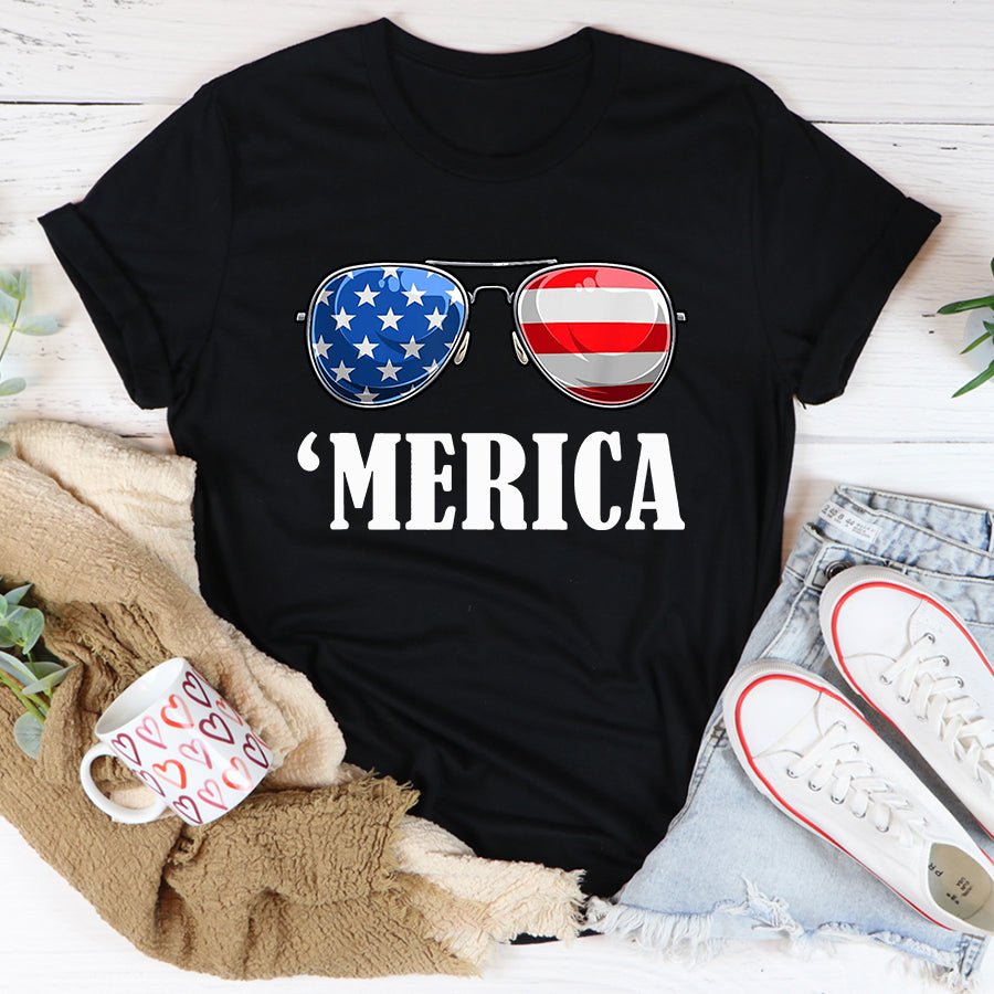 Independence Day Shirt 4th July America Independence Day Patriot USA Mens & Womens T-Shirt