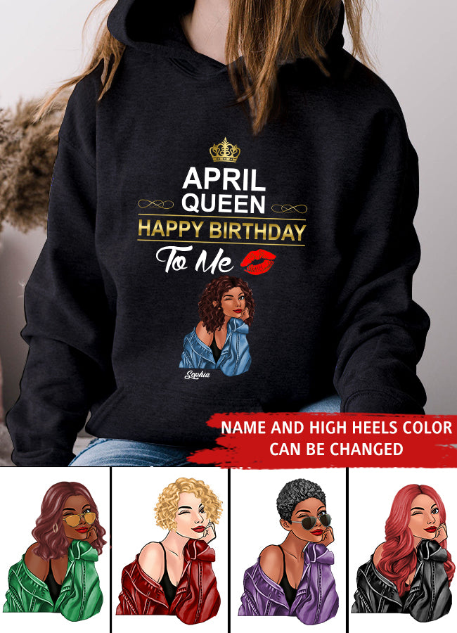 April Birthday Shirt, Custom Birthday Shirt, Queens Born In April, April Birthday Shirts For Woman, April Birthday Gifts