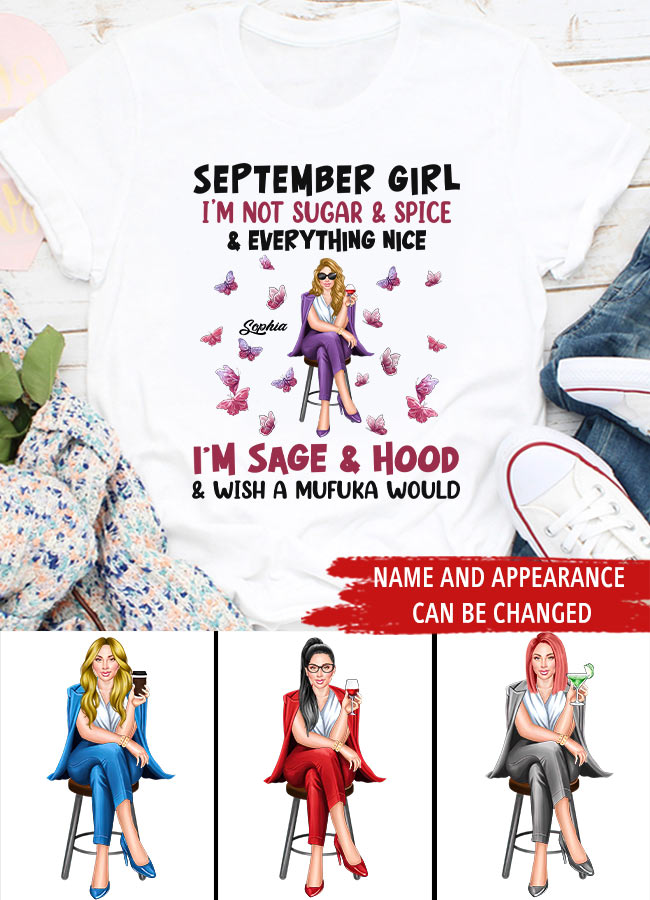 September Birthday Shirt, Custom Birthday Shirt, Queens are Born In September, September Birthday Shirts For Woman, September Birthday Gifts