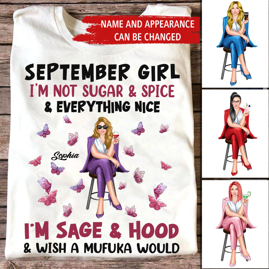 September Birthday Shirt, Custom Birthday Shirt, Queens are Born In September, September Birthday Shirts For Woman, September Birthday Gifts