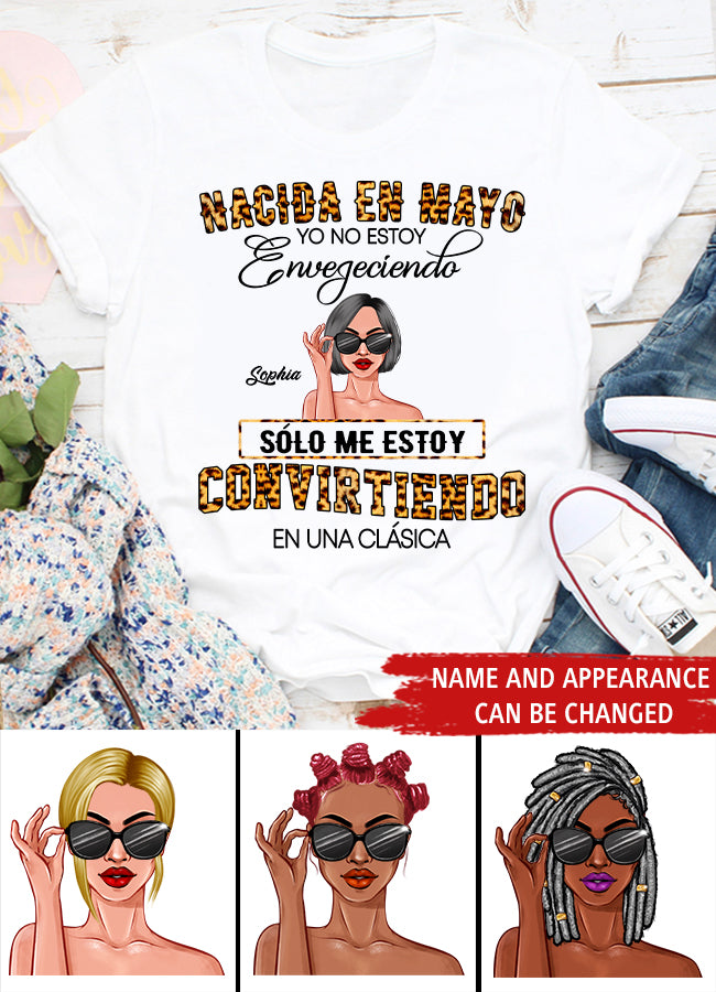 Camisa De Cumpleaños De Mayo, Camisa De Cumpleaños Personalizada, Reinas Nacidas En Mayo, Regalos De Cumpleaños De Mayo, Camisas De Mayo Para Mujeres