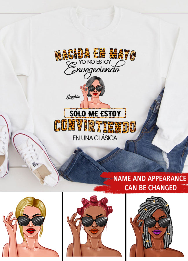 Camisa De Cumpleaños De Mayo, Camisa De Cumpleaños Personalizada, Reinas Nacidas En Mayo, Regalos De Cumpleaños De Mayo, Camisas De Mayo Para Mujeres