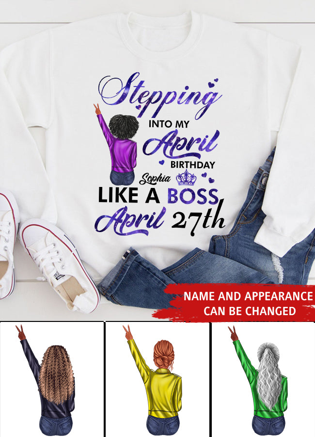 April Birthday Shirt, Custom Birthday Shirt, Queens Born In April, April Birthday Gifts, April shirts for Woman