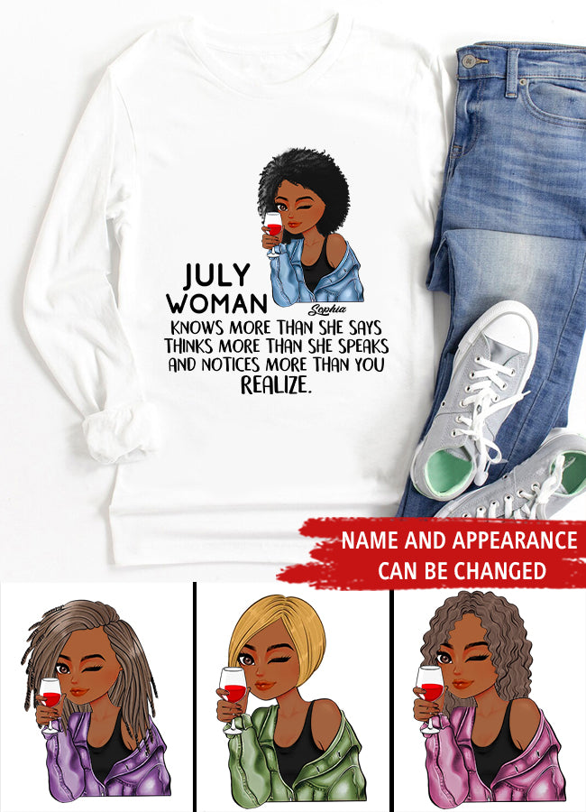 July Birthday Shirt, Custom Birthday Shirt, Queens Born In July, July Birthday Gifts, July Shirts For Woman