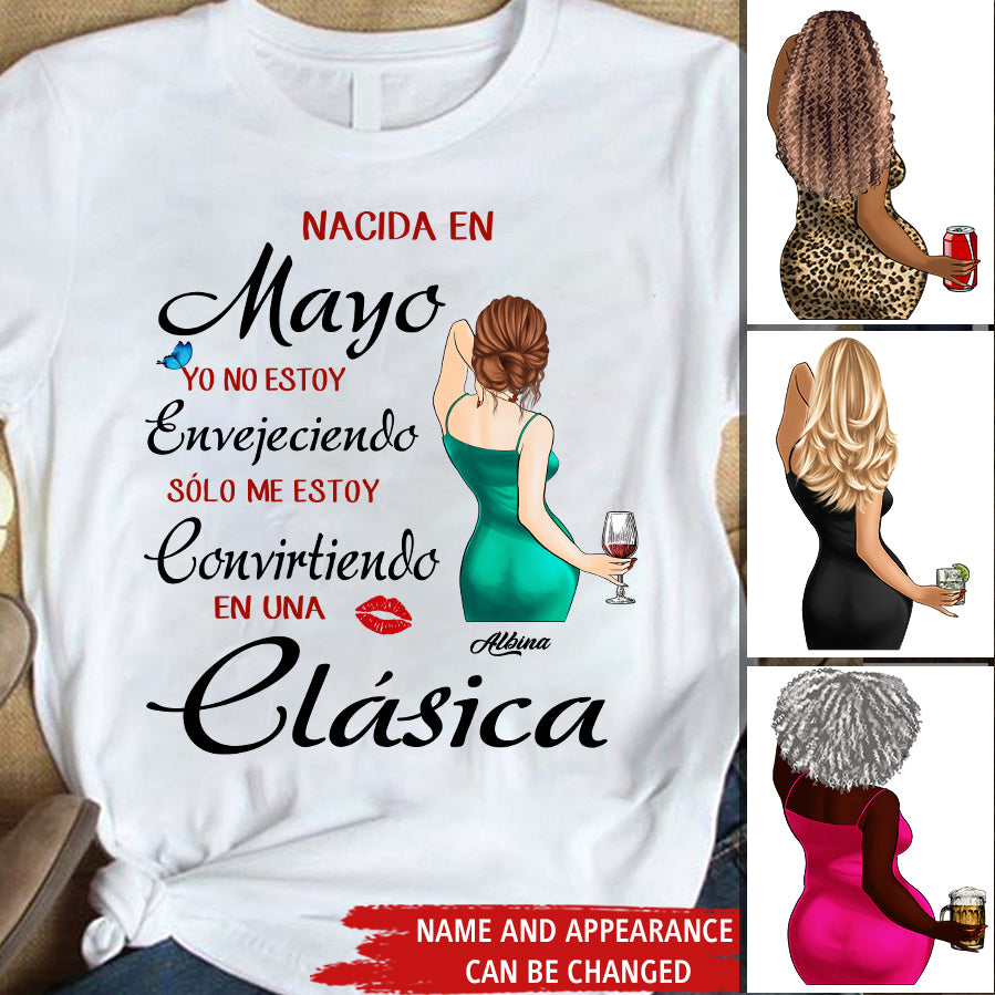 Camisa De Cumpleaños De Mayo, Camisa De Cumpleaños Personalizada, Reinas Nacidas En Mayo, Regalos De Cumpleaños De Mayo, Camisas De Mayo Para Mujeres