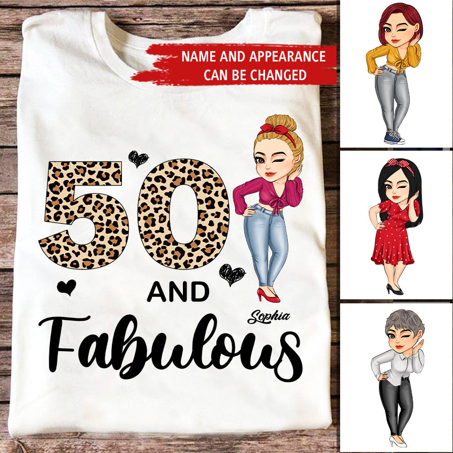 50th Birthday Shirts, Custom Birthday Shirts, Turning 50 Shirt, Gifts For Women Turning 50, 50 And Fabulous Shirt, 1973 Shirt, 50th Birthday Shirts For Her