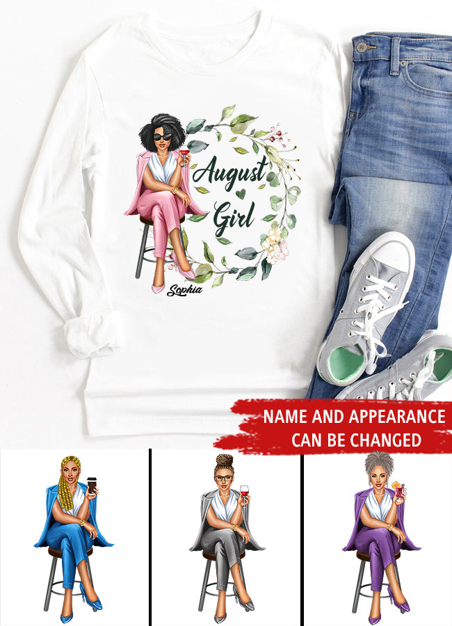 August Birthday Shirt, Custom Birthday Shirt, Queens are Born In August, August Birthday Shirts For Woman, August Birthday Gifts