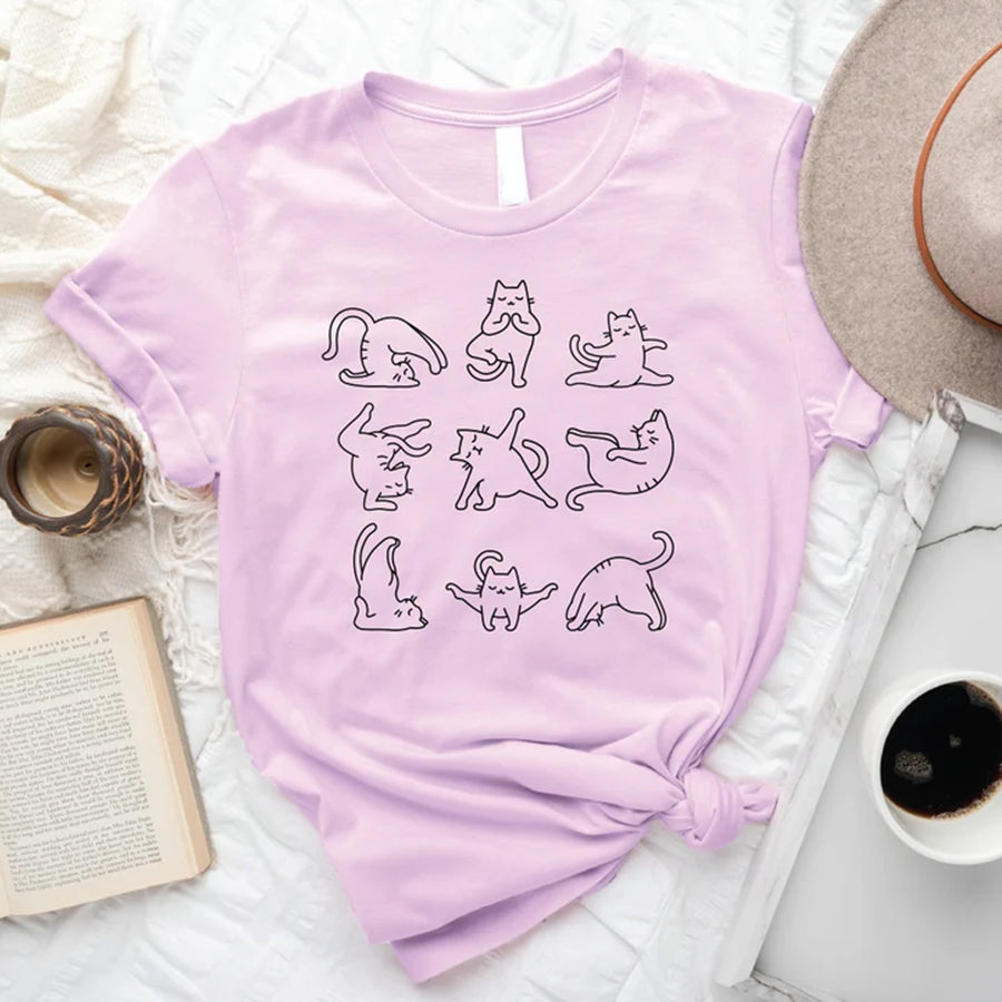 Funny Cat Shirt, Yoga Shirt, Cute Cat Shirt, Meditation Shirt, Namaste Shirt, Funny Namaste Shirt, Cat Lovers Shirt, Cat Gift