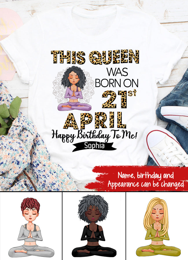April Birthday Shirt, Custom Birthday Shirt, Queens Born In April, April Birthday Gifts, April Queen shirt, April Birthday Shirts For Woman, Her Birthday Gifts For April