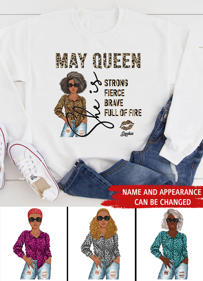 May Birthday Shirt, Custom Birthday Shirt, Queens Born In May, May Birthday Gifts, May Shirts For Woman