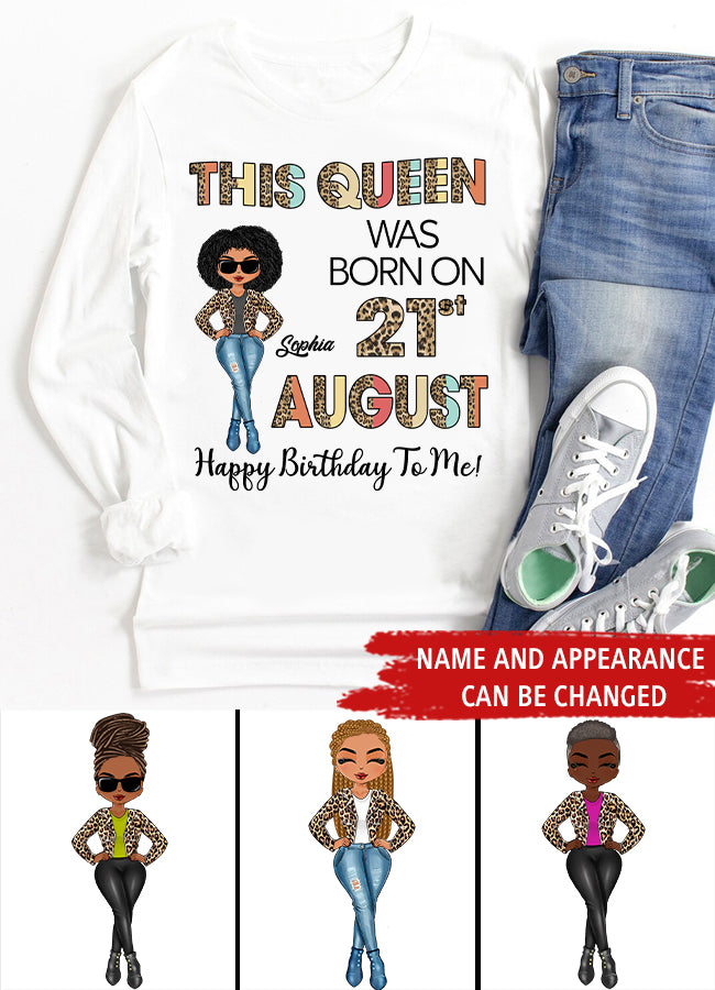 August Birthday Shirt, Custom Birthday Shirt, Queens are Born In August, August Birthday Shirts For Woman, August Birthday Gifts