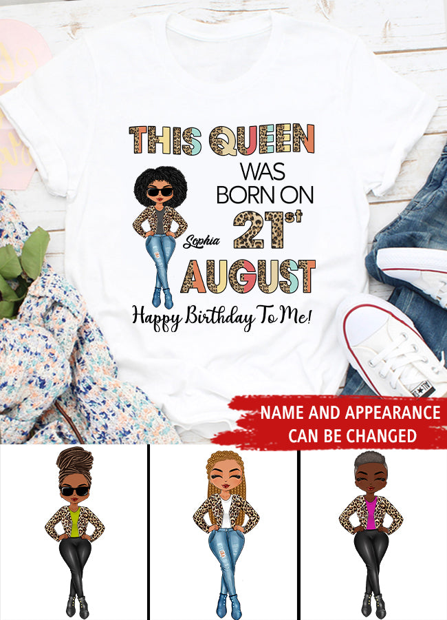 August Birthday Shirt, Custom Birthday Shirt, Queens are Born In August, August Birthday Shirts For Woman, August Birthday Gifts