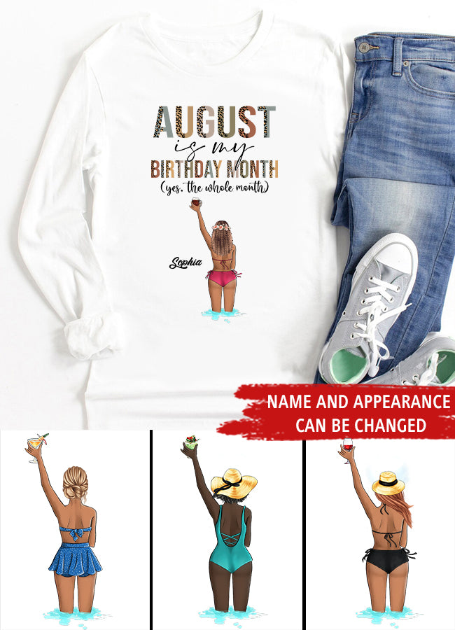 August Birthday Shirt, Custom Birthday Shirt, Queens are Born In August, August Birthday Shirts For Woman, August Birthday Gifts