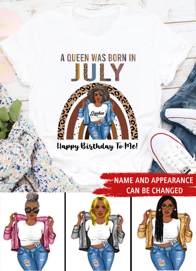 July Birthday Shirt, Custom Birthday Shirt, Queens Born In July, July Birthday Gifts, July Shirts For Woman