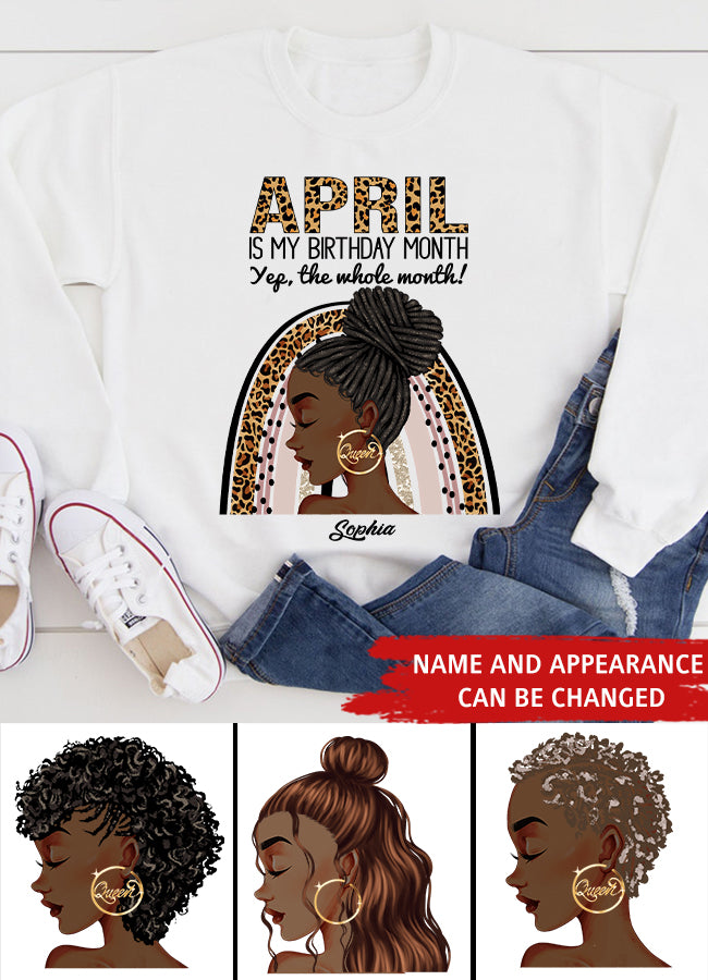 April Birthday Shirt, Custom Birthday Shirt, Queens Born In April, April Birthday Gifts, April shirts for Woman