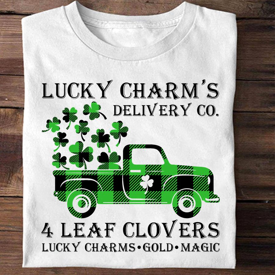 Lucky Charm‘s Delivery Co. Shirt, St. Patrick’s Day Shirt, Shamrocks T-shirt.