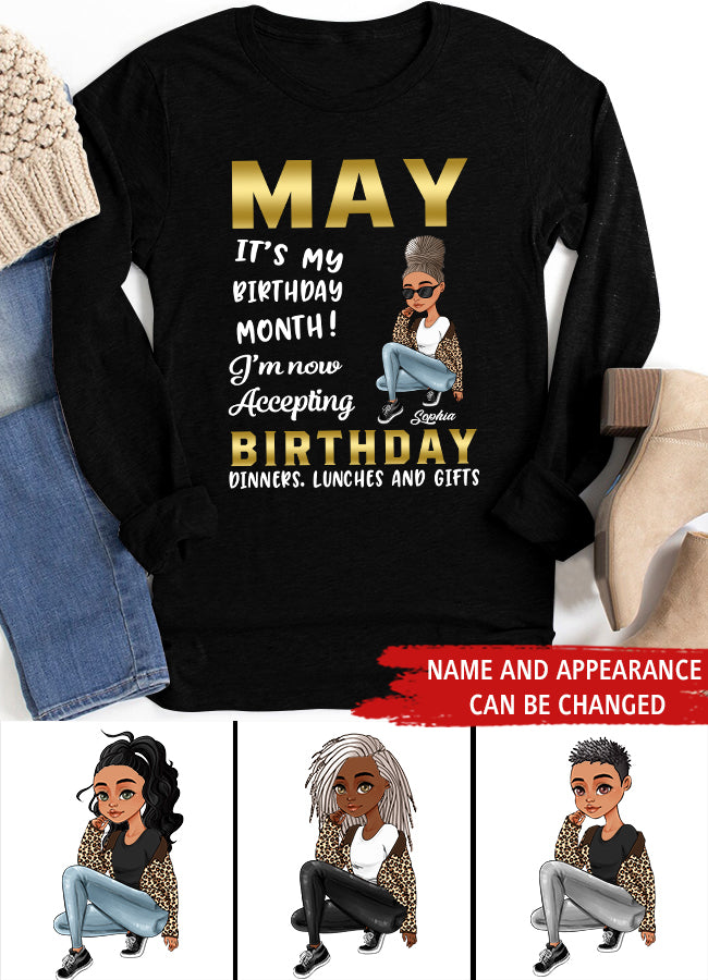 May Birthday Shirt, Custom Birthday Shirt, Queens Born In  May, May Birthday Gifts,  May Birthday Gifts