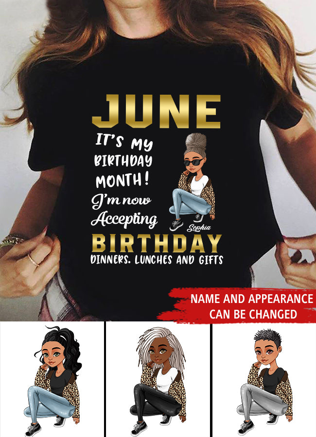 June Birthday Shirt, Custom Birthday Shirt, Queens Born In June, June Birthday Shirts For Woman, June Birthday Gifts