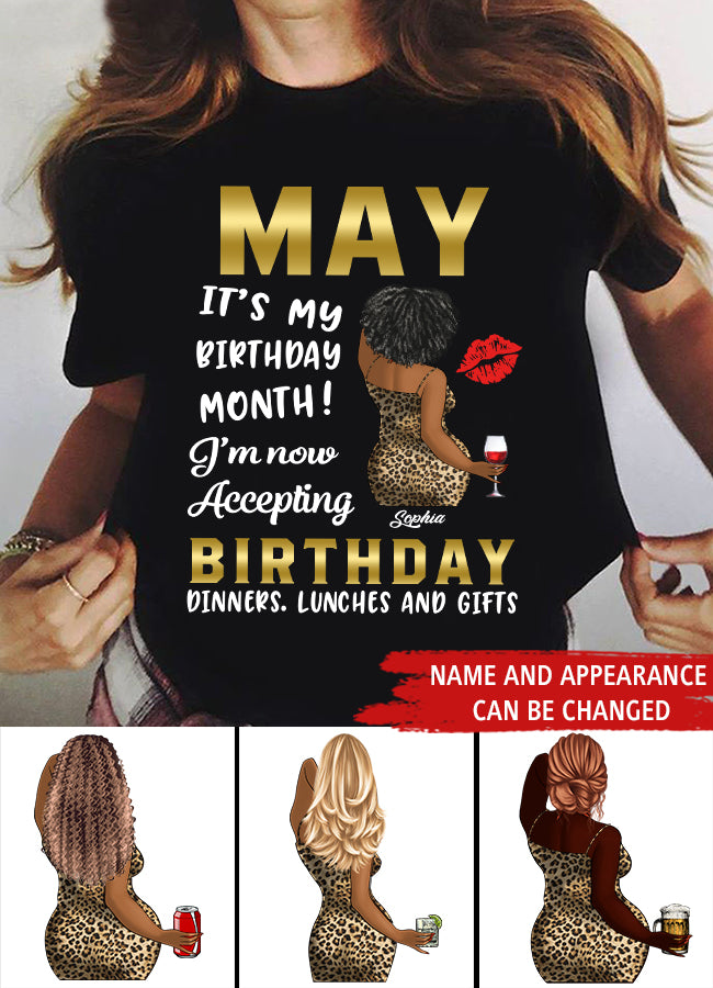 May Birthday Shirt, Custom Birthday Shirt, Queens Born In  May, May Birthday Gifts,  May Birthday Gifts
