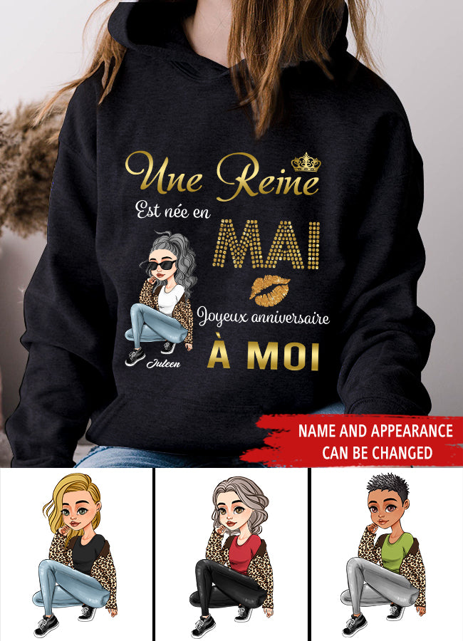 Chemise D&#39;anniversaire De Mai, Chemise D&#39;anniversaire Personnalisée, Reines Nées En Mai, Cadeaux D&#39;anniversaire De Mai, Chemises De Mai Pour Les Femmes
