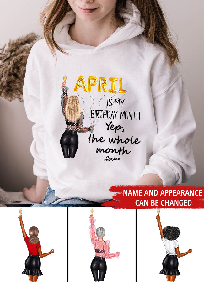 April Birthday Shirt, Custom Birthday Shirt, Queens Born In April, April Birthday Gifts, April shirts for Woman