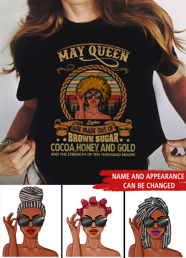 May Birthday Shirt, Custom Birthday Shirt, Queens Born In  May, May Birthday Gifts,  May Birthday Gifts