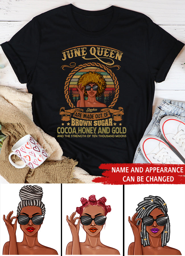 June Birthday Shirt, Custom Birthday Shirt, Queens Born In June, June Birthday Shirts For Woman, June Birthday Gifts