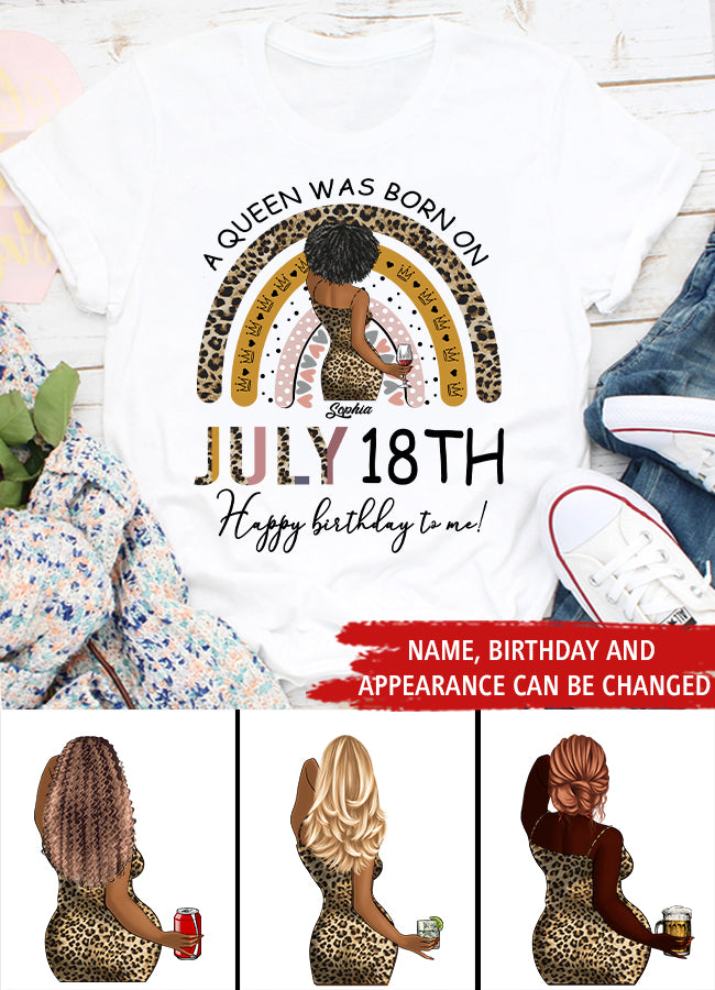July Birthday Shirt, Custom Birthday Shirt, Queens Born In July, July Birthday Gifts, July Shirts For Woman
