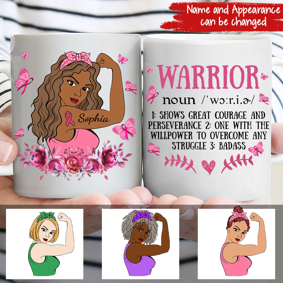 Warrior - Custom Warrior Gift, Alcoholics Anonymous, Alcohol Addiction, Breast Cancer Support, Cancer Fighter Gift, Cancer Survivor
