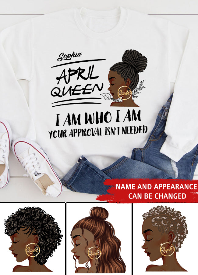 April Birthday Shirt, Custom Birthday Shirt, Queens Born In April, April Birthday Shirts For Woman, April Birthday Gifts