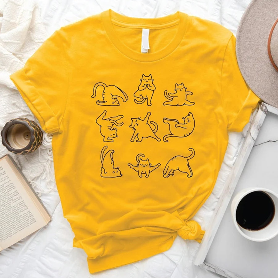 Funny Cat Shirt, Yoga Shirt, Cute Cat Shirt, Meditation Shirt, Namaste Shirt, Funny Namaste Shirt, Cat Lovers Shirt, Cat Gift