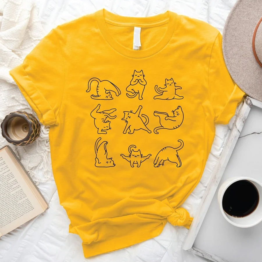 Funny Cat Shirt, Yoga Shirt, Cute Cat Shirt, Meditation Shirt, Namaste Shirt, Funny Namaste Shirt, Cat Lovers Shirt, Cat Gift