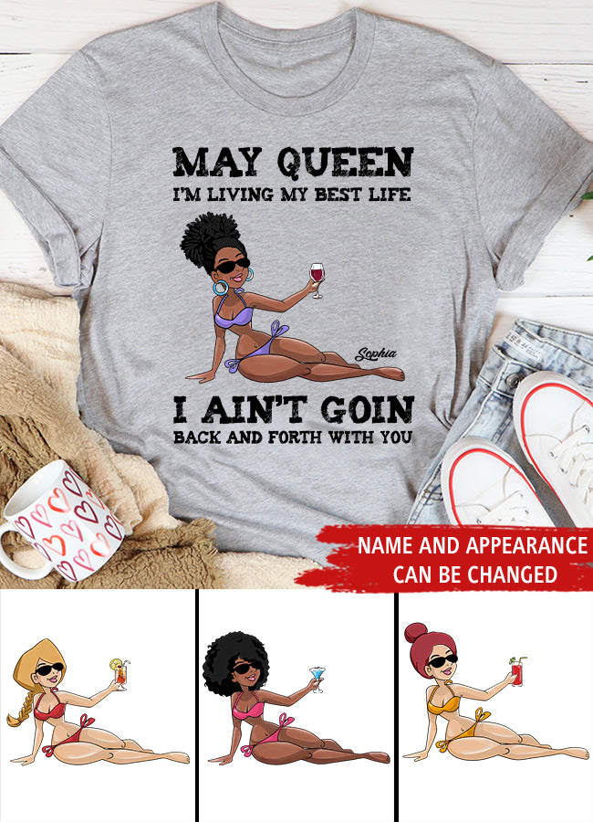 May Birthday Shirt, Custom Birthday Shirt, Queens Born In May, May Birthday Gifts, May Shirts For Woman