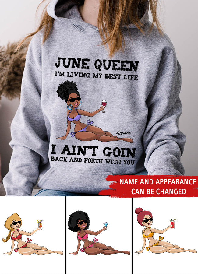 June Birthday Shirt, Custom Birthday Shirt, Queens Born In June, June Birthday Shirts For Woman, June Birthday Gifts, June Is My Birthday Month, Yep The Whole Month