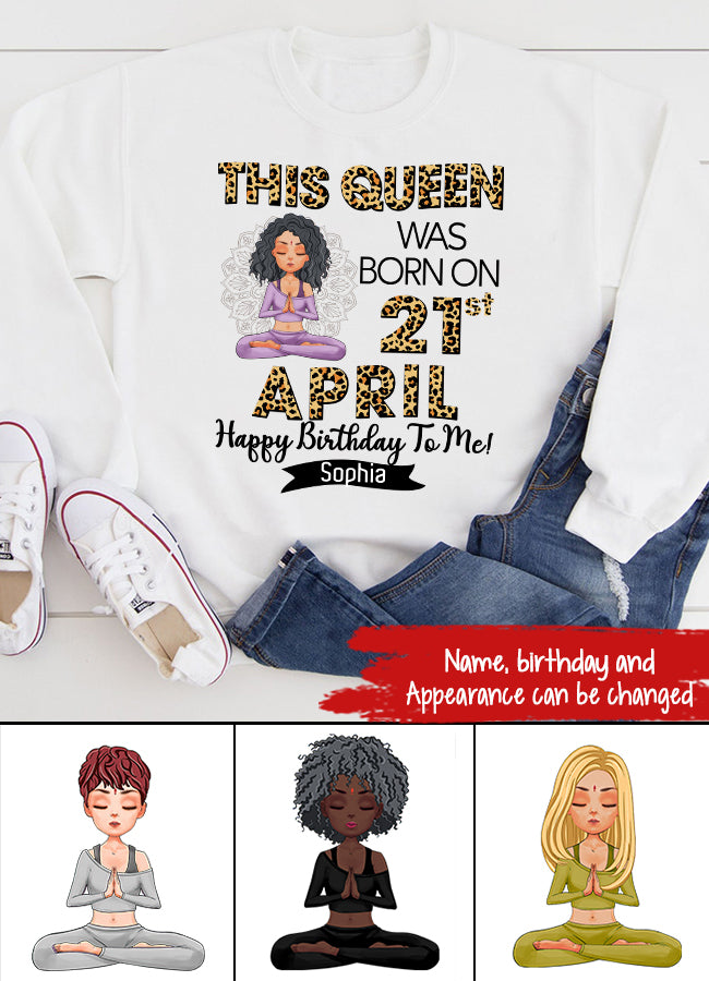 April Birthday Shirt, Custom Birthday Shirt, Queens Born In April, April Birthday Gifts, April Queen shirt, April Birthday Shirts For Woman, Her Birthday Gifts For April