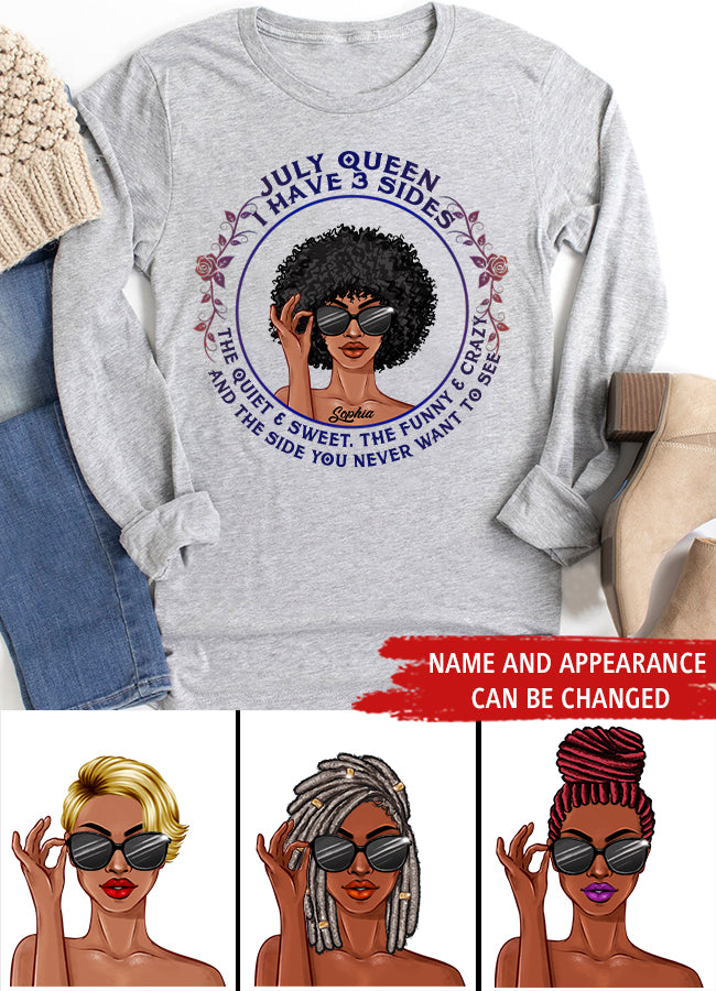 July Birthday Shirt, Custom Birthday Shirt, Queens Born In July, July Birthday Gifts, July Shirts For Woman