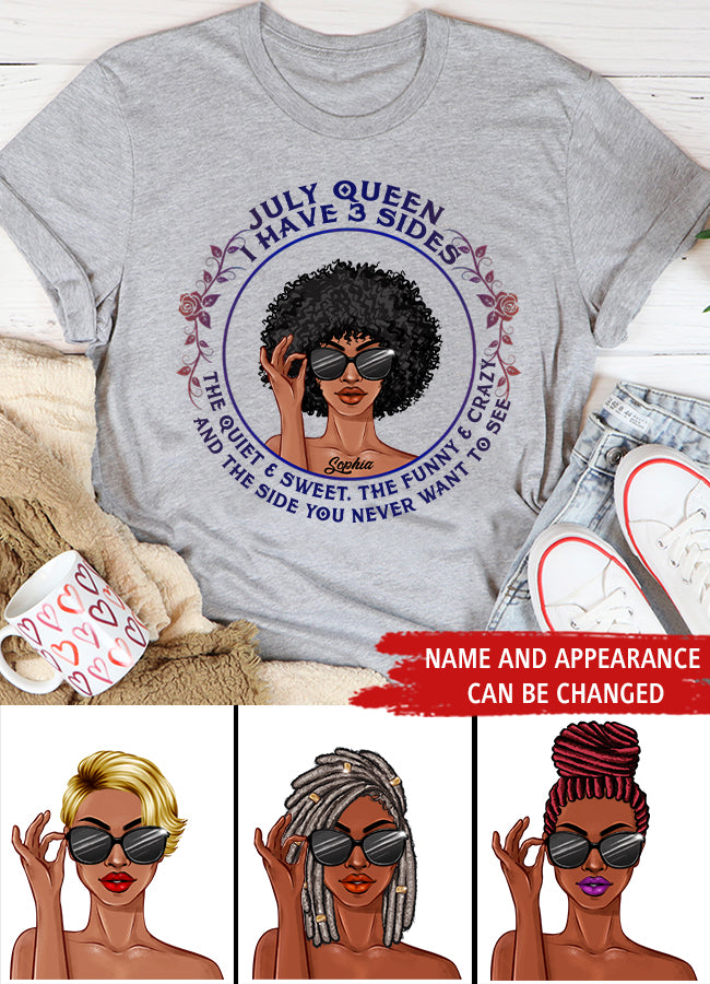July Birthday Shirt, Custom Birthday Shirt, Queens Born In July, July Birthday Gifts, July Shirts For Woman