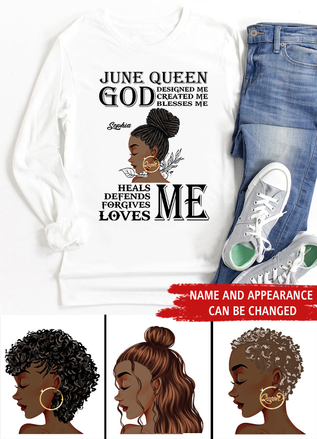 June Birthday Shirt, Custom Birthday Shirt, Queens Born In June, June Birthday Shirts For Woman, June Birthday Gifts