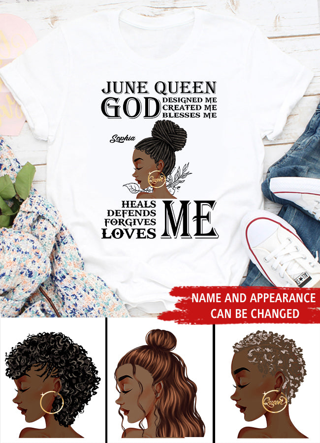 June Birthday Shirt, Custom Birthday Shirt, Queens Born In June, June Birthday Shirts For Woman, June Birthday Gifts