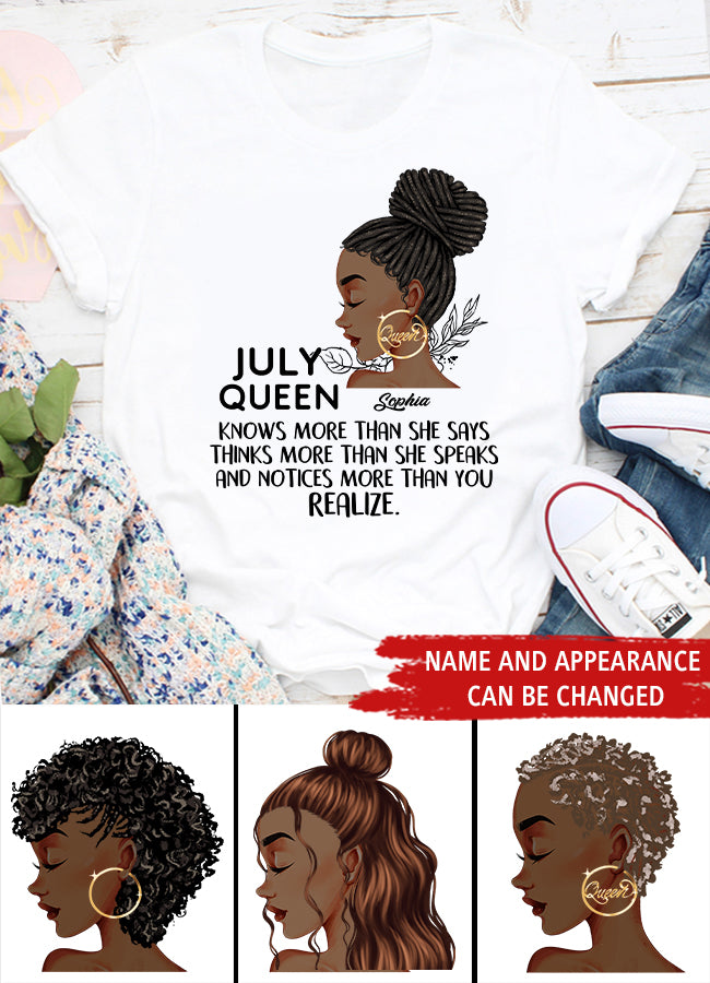 July Birthday Shirt, Custom Birthday Shirt, Queens Born In July, July Birthday Shirts For Woman, July Birthday Gifts