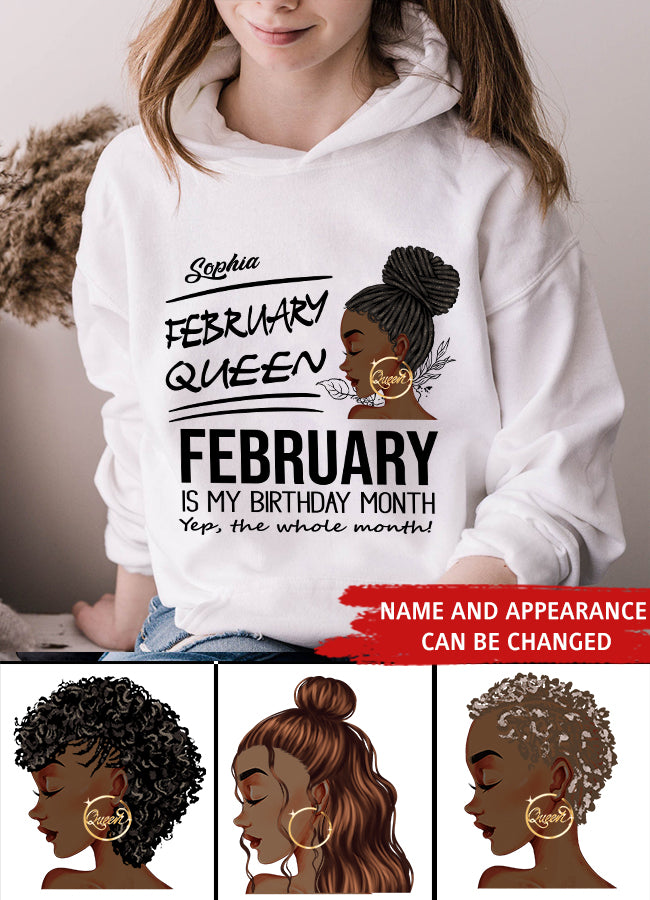 February Birthday Shirt, Custom Birthday Shirt, Queens Born In February, February Birthday Gifts, February shirts for Woman