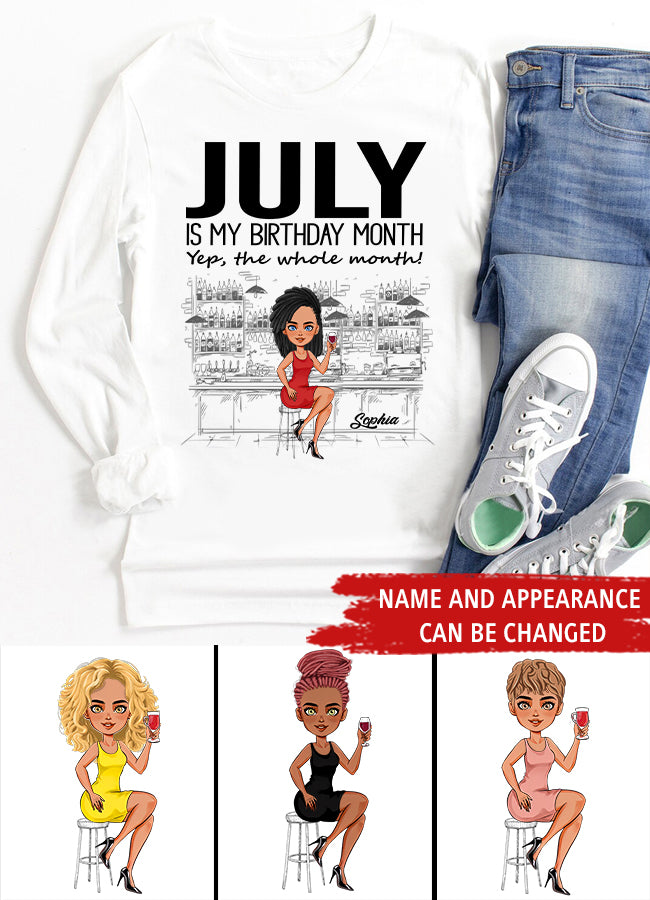 July Birthday Shirt, Custom Birthday Shirt, Queens Born In July, July Birthday Gifts, July Shirts For Woman