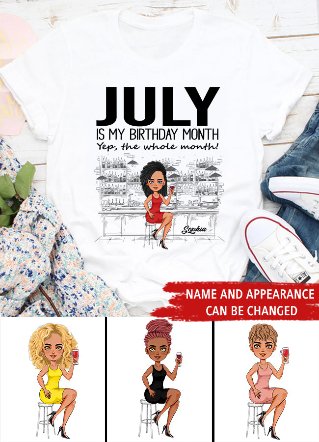 July Birthday Shirt, Custom Birthday Shirt, Queens Born In July, July Birthday Gifts, July Shirts For Woman