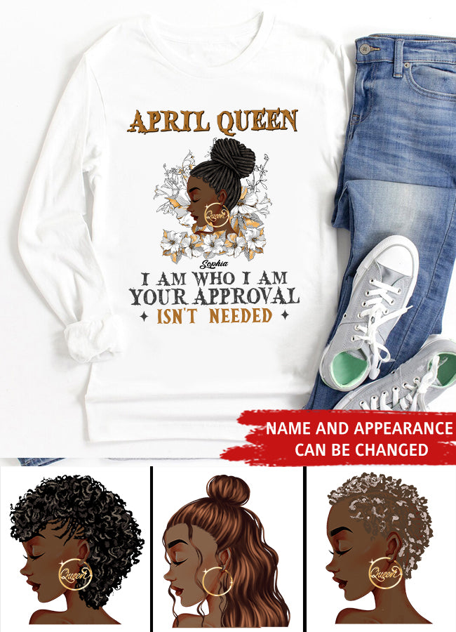 April Birthday Shirt, Custom Birthday Shirt, Queens Born In April, April Birthday Gifts, April shirts for Woman